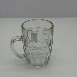 Mug en verre transparent gaufré à fossettes avec poignée et base épaisse, idéal pour les boissons quotidiennes - Product Image 4