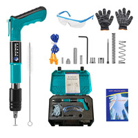 Kit de pistola de clavos de acero inoxidable a granel con 200 clavos incluidos, herramienta de fijación manual industrial y para bricolaje para contratistas