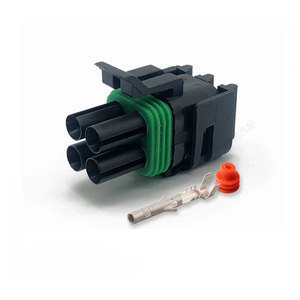 Conector automotriz sellado de 4 pines, enchufe de 2.5 mm, plástico negro, IP20, terminal macho y hembra para uso en automóviles - Product Image 2
