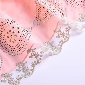 New <strong>Fashion</strong> Middle East Muslim Head Scarf <strong>Hijab</strong> Luxury Stone Stitching Lace Scarves Women Rhinestones <strong>Turban</strong> Hat H0268 - Product Image 6
