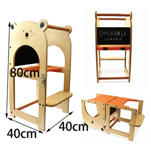 Tour d'apprentissage Montessori convertible pour tout-petits, marchepied de cuisine pour enfants de 1 à 3 ans - Product Image 3