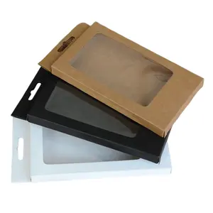 Kotak Kertas Casing Ponsel Ramah Lingkungan Merek Kustom/Logo Cetak Kotak Kertas Tampilan Kemasan Kertas