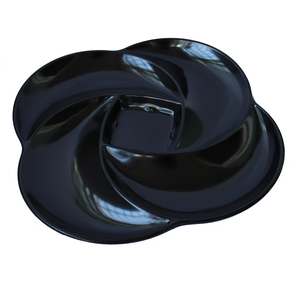Restaurant Commercial Vaisselle Ménage Vaisselle <span class=keywords><strong>Fleur</strong></span> Conception 10 Pouces Fruit Servant 5 compartiments Mélamine Snack Plateau - Product Image 6