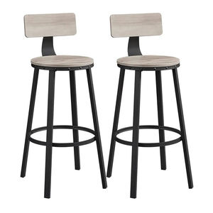Ensemble table et chaises de bar industrielles en gros, hauteur comptoir, avec structure métallique et pieds réglables, pour la maison et la restauration - Product Image 4