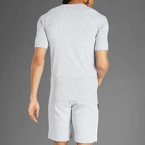 Breathable Men's Fashion Short <b>Tracksuits</b> with Pattern Design Two-Piece Set for Summer Jogging - Product Image 6