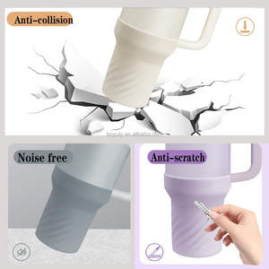 Silikon-Stiefel hülle für 40 Unzen Becher griff Schutz wasser flasche Tasse Boden Stoßstange Abdeckung Direkt trinken Geburtstags geschenke - Product Image 4