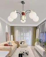 XZ American Living Room Hotel Project Lámpara Led Gold Chandelier Glass Pendant Light Fixtures Techo alto