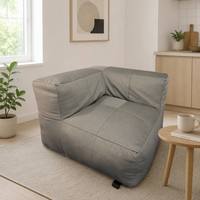 Canapé d'angle en cuir PU en forme de L avec housse amovible, chaise longue modulaire rembourrée de mousse pour salon et chambre à coucher