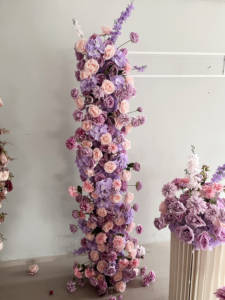 Rangkaian Bunga Artificial Hot Sale untuk Dekorasi Latar Belakang Panggung Pernikahan dan Pesta - Product Image 4