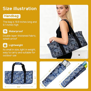 Jeu de tuiles de mahjong américain, ensemble complet de mahjong occidental, avec sac portable bleu, adapté aux débutants et aux experts - Product Image 2