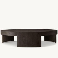Table basse en bois massif antique américaine, design français simple pour petits appartements, salons, hôtels - Appartement élégant