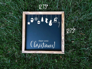 Segno della lavagna di natale del ringraziamento segno della lavagna di natale del caro Babbo Natale - Product Image 5
