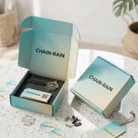 Boîte d'expédition pliable en carton ondulé écologique certifiée, personnalisable avec logo, faible MOQ, pour e-commerce et cadeaux