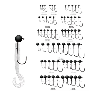 Bán Buôn Bass Câu Cá Sagame Hooks Với Một Dây Duy Nhất Keeper <span class=keywords><strong>Tungsten</strong></span> Bóng Jig Head 08C-055 (B05) - Product Image 2