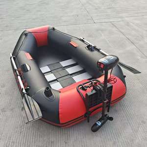 B175 Ensemble de bateaux pneumatiques de pêche à rames solaires marins en PVC de 0,7 mm, kayak <span class=keywords><strong>pour</strong></span> une personne, canoë, annexe avec <span class=keywords><strong>moteur</strong></span> à propulsion et <span class=keywords><strong>support</strong></span> - Product Image 1
