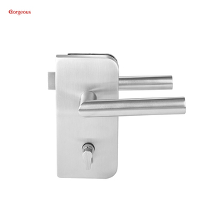 GORGEOUS 304両面オープン商用スライドガラスドアほぞ穴ロック5キー - Product Image 5