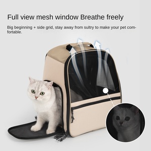 Mochila Ecológica HD de Gran Capacidad (10 kg) para Perros y Gatos, Diseño Moderno, Transportín de Nailon con Cierre de Cremallera para Aventuras al Aire Libre - Product Image 4