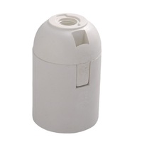 Support de lampe à cassette E27 en plastique, accessoires d'éclairage LED à vis, accessoires de lustre, corps de lampe, support de lampe noir et blanc CE
