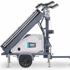 เครื่องอัดอากาศแบบเคลื่อนที่ <span class=keywords><strong>Atlas</strong></span> Copco Hilight MS5 ขนาดกะทัดรัด พร้อมกำลังขับ 4*350 วัตต์ สำหรับไฟส่องสว่างชั่วคราวในสถานที่ก่อสร้างและงานอีเว้นท์ - Product Image 1