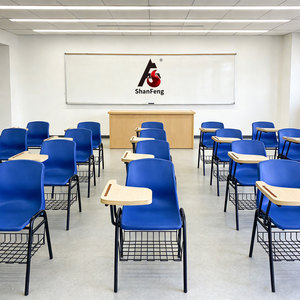 ชุดโต๊ะและเก้าอี้พลาสติกพับได้แบบซ้อนได้สำหรับนักเรียน นักศึกษา พร้อมโต๊ะเขียนหนังสือ สำหรับโรงเรียน วิทยาลัย และมหาวิทยาลัย ขายส่ง - Product Image 2