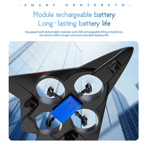 AiJH 360 °   Avion de combat RC circulaire en mousse durable avec télécommande, chargeur et lumières LED - Product Image 5