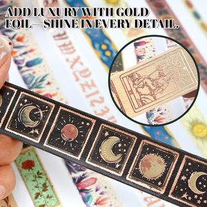 23 rouleaux de ruban washi décoratif vintage, largeurs assorties, pour journalisation, scrapbooking, bullet journal, fabrication de cartes et loisirs créatifs - Product Image 4
