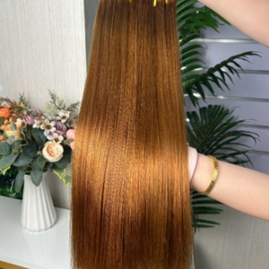 ผมตรงแบบ Bone Straight คุณภาพ Super Double Drawn แท้ 100% ต่อผมสีน้ำตาลผสม - Product Image 3