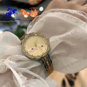 Women's Quartz Watch Fashion Leisure Diamond Simple Gold Silvery Steel Strap Wristwatch for Ladies Gift <b>Clock</b> - Product Image 6
