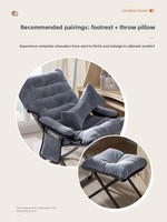 Fauteuil pliable rembourré YUGUUO, compatible OEM, logo/couleur personnalisables, chaise de relaxation intérieure confortable