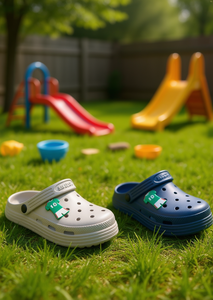 Sandali Zoccoli per Bambini con Spille Animate, Taglia 22, per Ragazzi, Estivi, Suola in EVA, Colore Unico, Slip-On, Vestibilità Standard - Product Image 2