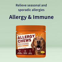 Pereda Alergi OEM Kunyah Lembut untuk Anjing Kucing, Pendukung Imunitas, Vitamin Mineral, Minyak Ikan, Kolostrum, Serbuk Sari Lebah, Alergi Musiman