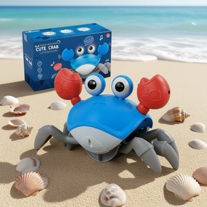 Juguete Electrónico de Cangrejo para Niños de 2 a 4 Años, Juguete Interactivo de Plástico con Sonido y Luz, Simula una Vida Marina - Product Image 2