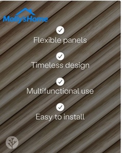 Panneaux muraux <span class=keywords><strong>en</strong></span> bois de chêne courbé polyvalents pour la décoration des surfaces de colonnes, 2400x600x20mm - Product Image 5