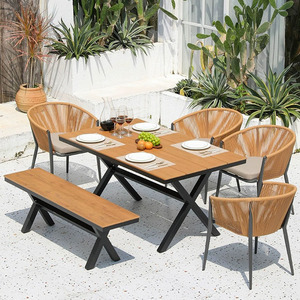 Silla de Comedor Moderna para Exteriores con Brazos, Estructura de Aluminio con Recubrimiento en Polvo, Plegable, Duradera y Estable, para Uso en Hoteles - Product Image 3