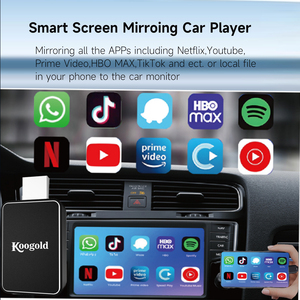 Nouveau Moniteur de Voiture Portable Koogold EC-106 2025 avec <span class=keywords><strong>CarPlay</strong></span> Sans Fil, <span class=keywords><strong>iPhone</strong></span> et Android Auto, Affichage WiFi, Application Mirror, <span class=keywords><strong>YouTube</strong></span>, TikTok - Product Image 6