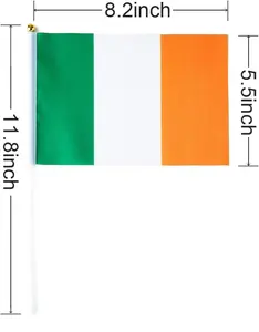 Heyuan Custom USA American Flag Pole Sleeve Banner Style Mini UK Promotional Flags Banners With Flag Pole