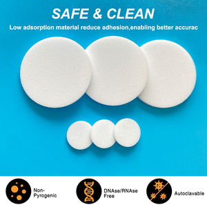 Tùy chỉnh phòng thí nghiệm UHMW-PE kỵ nước thiêu kết frits <span class=keywords><strong>0</strong></span>.22/<span class=keywords><strong>0</strong></span>.45um màng lọc cho trao đổi ion cột rắn giai đoạn khai thác - Product Image 3