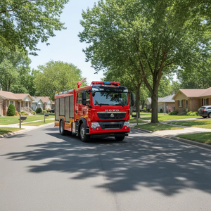 Le nouveau camion de pompiers 4x4 à poudre sèche de taille moyenne, d'une capacité de charge de 4 tonnes, est utilisé pour les opérations de lutte contre les incendies. - Product Image 1