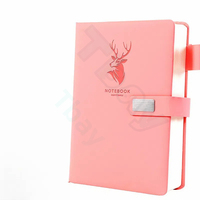 Agendas et carnets personnalisés en cuir PU A5 avec bande élastique