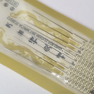 Одноразовые стерильные спиральные серебряные иглы для иглоукалывания 100 шт./коробка - Product Image 5