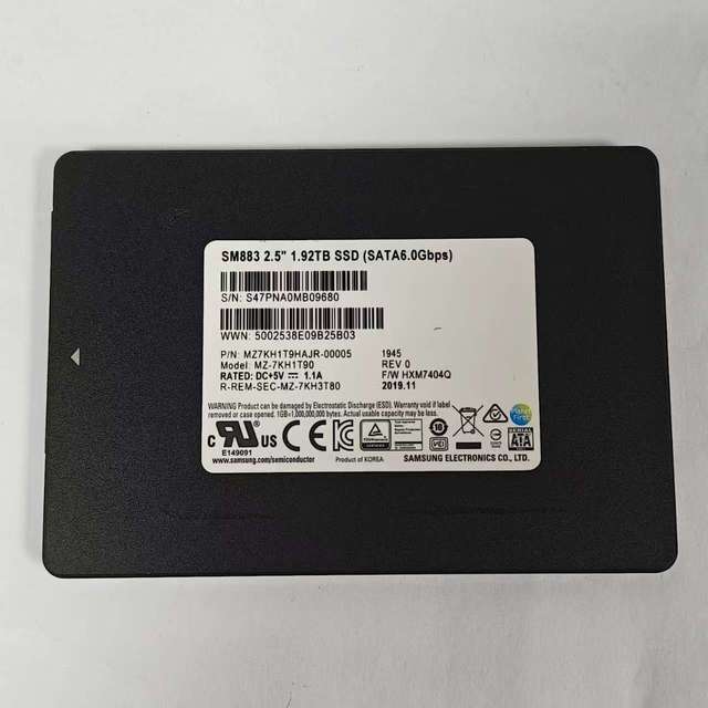 Sam-su-ng SM883 1.92TB SATA SSD MZ7KH1T9HAJR-00005