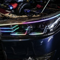 Feux de jour universels à LED Angel Eye pour Toyota Innova, couleur blanche RGB, prix d'usine, feux de croisement DRL, 4 pièces/ensemble