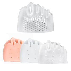 Honeycomb Breath <b>Silicone</b> Forefoot Support Sling Five Toe Loop Foot Cushion Toe Alignment Pad Shock Absorbing Shoe Insert - Product Image 6