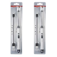Briquet à arc en gros avec chargement USB-C, briquet de cuisine pour bougies, avec verrouillage de sécurité, briquet USB à arc