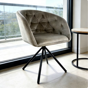 Silla <span class=keywords><strong>de</strong></span> Comedor Giratoria <span class=keywords><strong>de</strong></span> Terciopelo <span class=keywords><strong>de</strong></span> Lujo Moderno, Silla <span class=keywords><strong>de</strong></span> Cocina y Restaurante Giratoria <span class=keywords><strong>de</strong></span> 180 Grados, <span class=keywords><strong>Sillas</strong></span> <span class=keywords><strong>de</strong></span> Comedor Tapizadas - Product Image 5