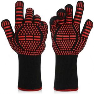 RAYBIN Customized Reversible Fireproof Silicone Heat Resistant Bbq <b>Gloves</b> for Grill Premium - Product Image 2
