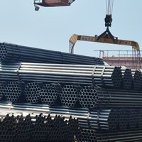 Tuyau d'acier rond soudé ERW ASTM A795 Grade A pour cadre de montage solaire avec certificat de contrôle d'usine, en stock, vente en gros