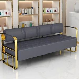 Sillas de Espera de Diseño Moderno, Estilo Simple, Tela Suave, Muebles Modernos de Acero Inoxidable, Muebles para el Hogar, Sofá para Sala de Estar - Product Image 4