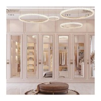 Placard îlot en bois rose pour filles, modèles français, armoire, commode, meubles de chambre à coucher