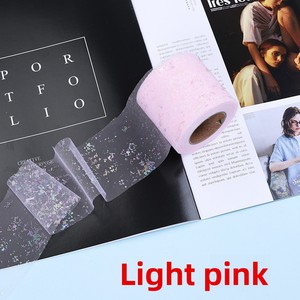 Nastro in Tulle Iridescente con Motivo a Mappa in Poliestere per Natale, 6cm-12cm, per Fiocchi a Farfalla e Accessori per Capelli Fai-da-Te - Product Image 6